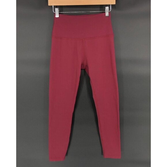 Beyond Yoga Pants - Beyond Yoga Womens Spacedye High-Rise Capri Leggings Size M Burgundy Activewear